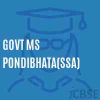 Govt Ms Pondibhata(Ssa) Middle School Logo