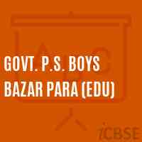 Govt. P.S. Boys Bazar Para (Edu) Primary School Logo
