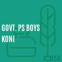 Govt. Ps Boys Koni Primary School Logo