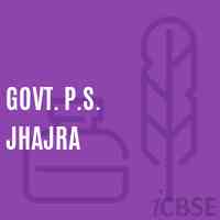 Govt. P.S. Jhajra Primary School Logo