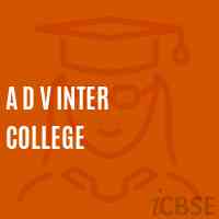 A D V Inter College High School Logo