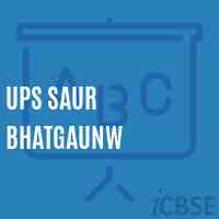 Ups Saur Bhatgaunw Middle School Logo
