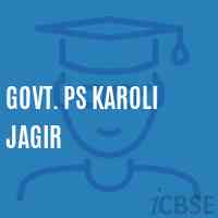 Govt. Ps Karoli Jagir Primary School Logo