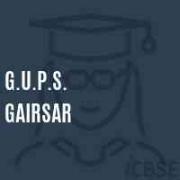 G.U.P.S. Gairsar Primary School Logo