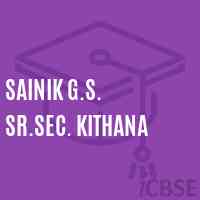 Sainik G.S. Sr.Sec. Kithana Senior Secondary School Logo