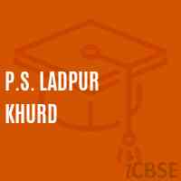P.S. Ladpur Khurd Primary School Logo