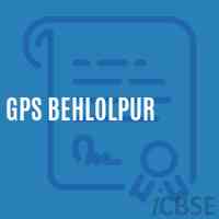 Gps Behlolpur Primary School Logo
