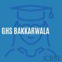 Ghs Bakkarwala Secondary School Logo
