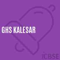 Ghs Kalesar Secondary School Logo