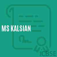 Ms Kalsian Middle School Logo