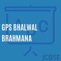 Gps Bhalwal Brahmana Primary School Logo