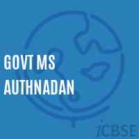 Govt Ms Authnadan Middle School Logo
