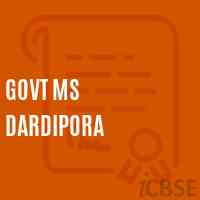Govt Ms Dardipora Middle School Logo