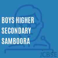 Boys Higher Secondary Samboora High School Logo