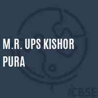 M.R. Ups Kishor Pura Middle School Logo