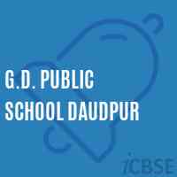 G.D. Public School Daudpur Logo