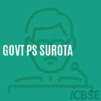 Govt Ps Surota Primary School Logo