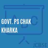 Govt. Ps Chak Kharka Primary School Logo