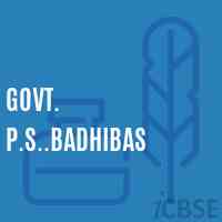 Govt. P.S..Badhibas Primary School Logo