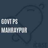 Govt Ps Mahraypur Primary School Logo