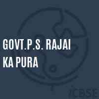 Govt.P.S. Rajai Ka Pura Primary School Logo