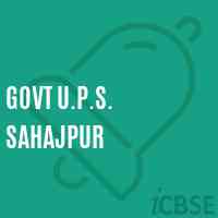 Govt U.P.S. Sahajpur Middle School Logo