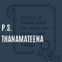 P.S. Thanamateena Primary School Logo