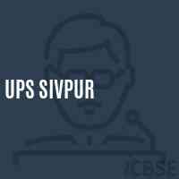 Ups Sivpur Middle School Logo