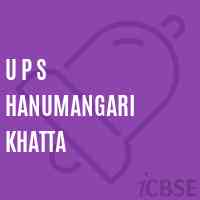 U P S Hanumangari Khatta Middle School Logo