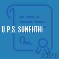 U.P.S. Sunehthi Middle School Logo