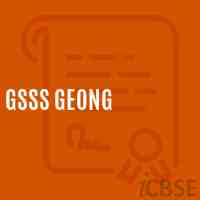 Gsss Geong High School Logo