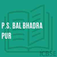 P.S. Bal Bhadra Pur Primary School Logo