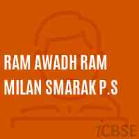 Ram Awadh Ram Milan Smarak P.S Primary School Logo