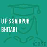 U P S Saidpur Bhitari Middle School Logo