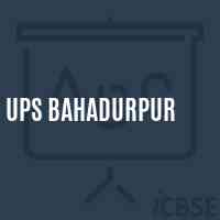 Ups Bahadurpur Middle School Logo