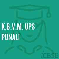 K.B.V.M. Ups Punali Middle School Logo