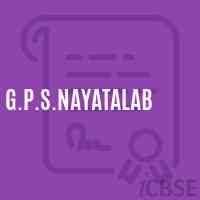 G.P.S.Nayatalab Primary School Logo