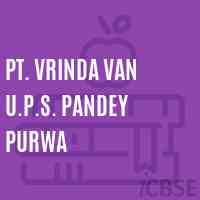 Pt. Vrinda Van U.P.S. Pandey Purwa Middle School Logo