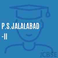P.S.Jalalabad -Ii Primary School Logo