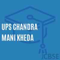 Ups Chandra Mani Kheda Middle School Logo