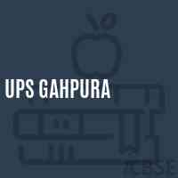 Ups Gahpura Middle School Logo