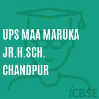 Ups Maa Maruka Jr.H.Sch. Chandpur Middle School Logo