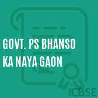 Govt. Ps Bhanso Ka Naya Gaon Primary School Logo