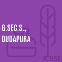 G.Sec.S., Dudapura Secondary School Logo