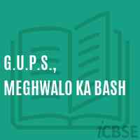 G.U.P.S., Meghwalo Ka Bash Middle School Logo