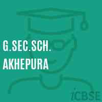 G.Sec.Sch. Akhepura Secondary School Logo