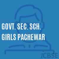 Govt. Sec. Sch. Girls Pachewar Secondary School Logo