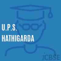 U.P.S. Hathigarda Middle School Logo