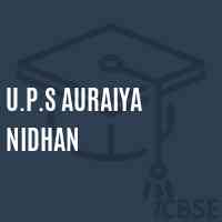 U.P.S Auraiya Nidhan Middle School Logo