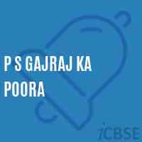 P S Gajraj Ka Poora Primary School Logo